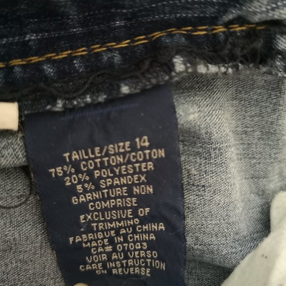 Angels Stretchy Women Sequins Fold Hem Jeans 14 - Picture 10 of 10